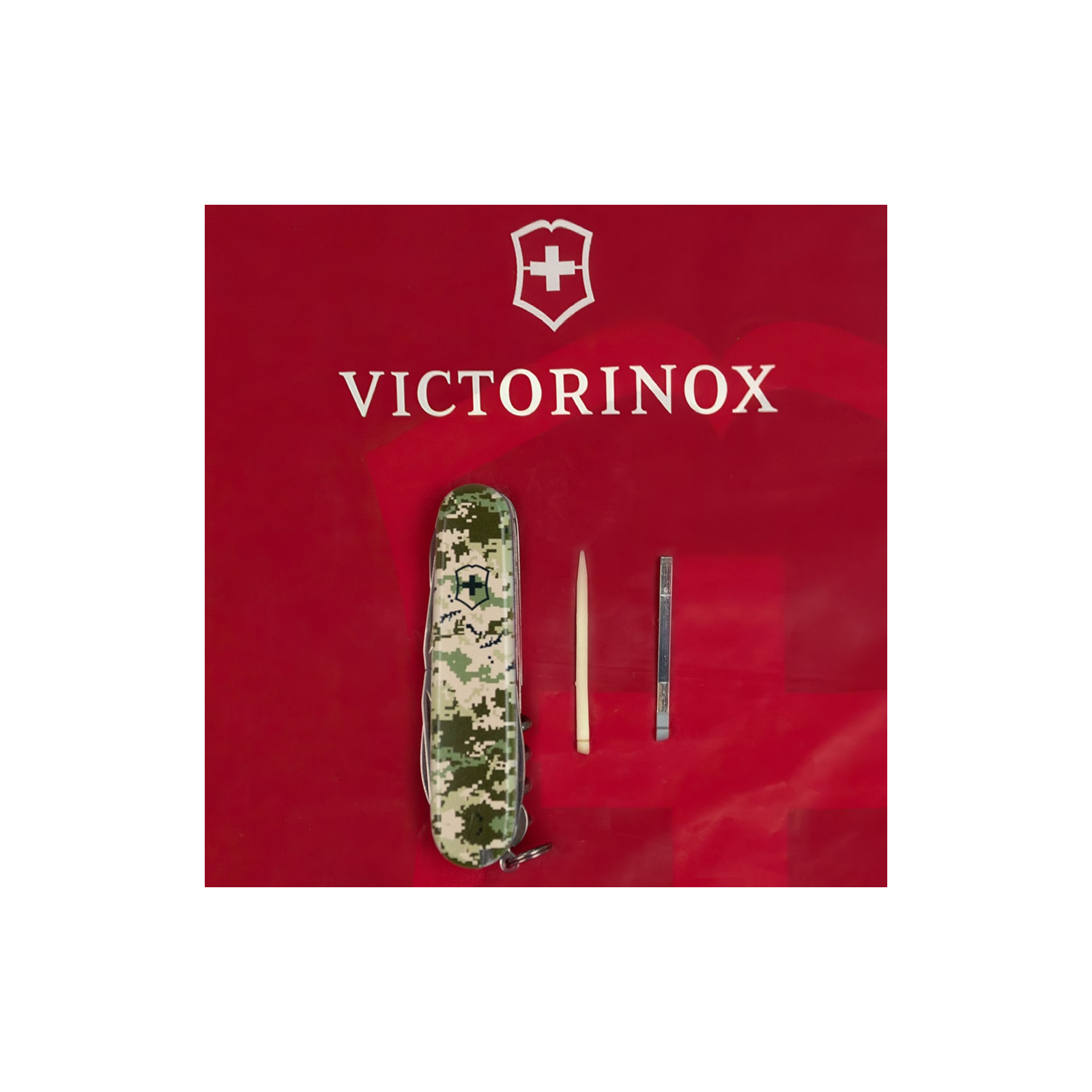 Нож Victorinox Huntsman Army 91 мм Чорний Емблема ЗСУ + Напис ЗСУ (1.3713.3_W1011u) изображение 6