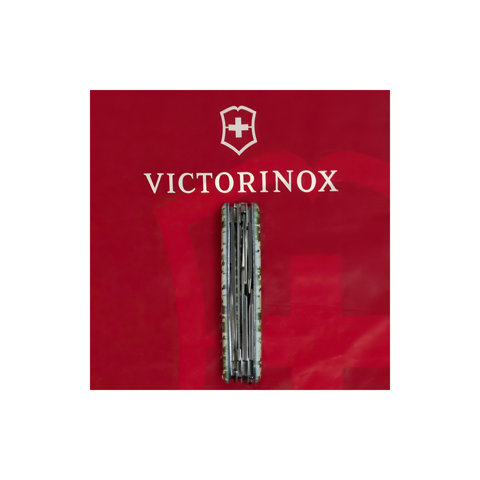 Ніж Victorinox Huntsman Army 91 мм Чорний Емблема ЗСУ + Напис ЗСУ (1.3713.3_W1011u) зображення 7
