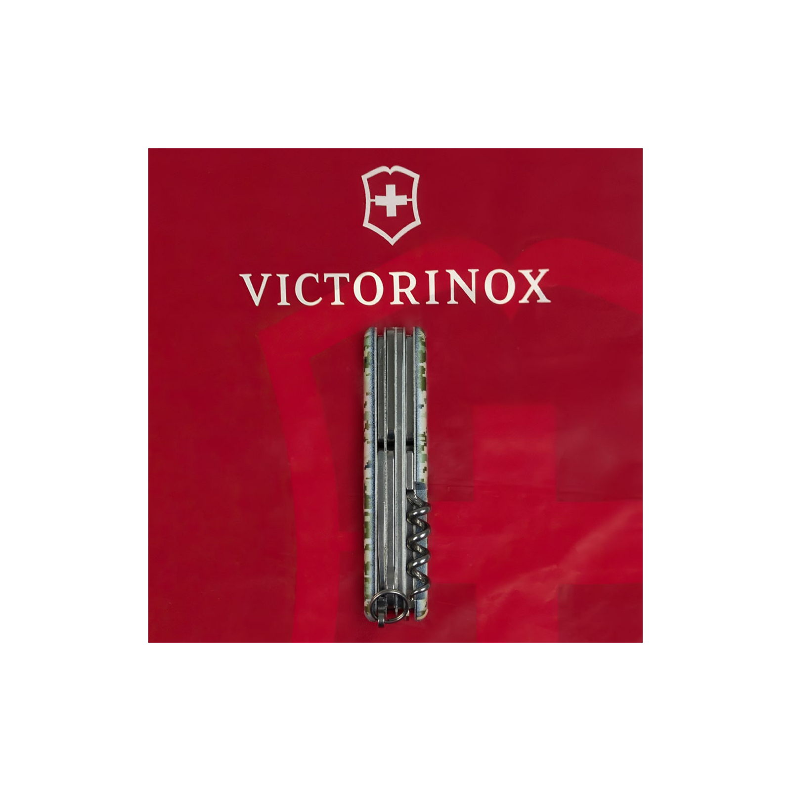Ніж Victorinox Huntsman Army 91 мм Чорний Емблема ЗСУ + Напис ЗСУ (1.3713.3_W1011u) зображення 8