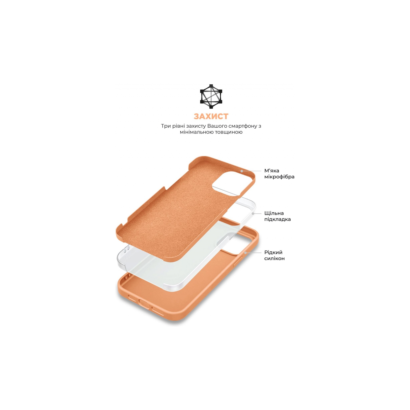 Чехол для мобильного телефона Armorstandart ICON2 MagSafe Apple iPhone 15 Pro Max Orange Sorbet (ARM72753) изображение 6