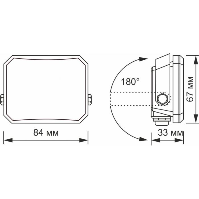 Прожектор Videx VLE-F3-0105B изображение 4
