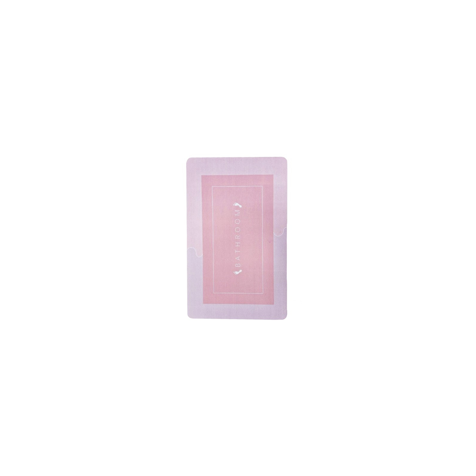 Коврик для ванной Stenson суперпоглощающий 40 х 60 см прямоугольный розовый (R30937 pink) изображение 2