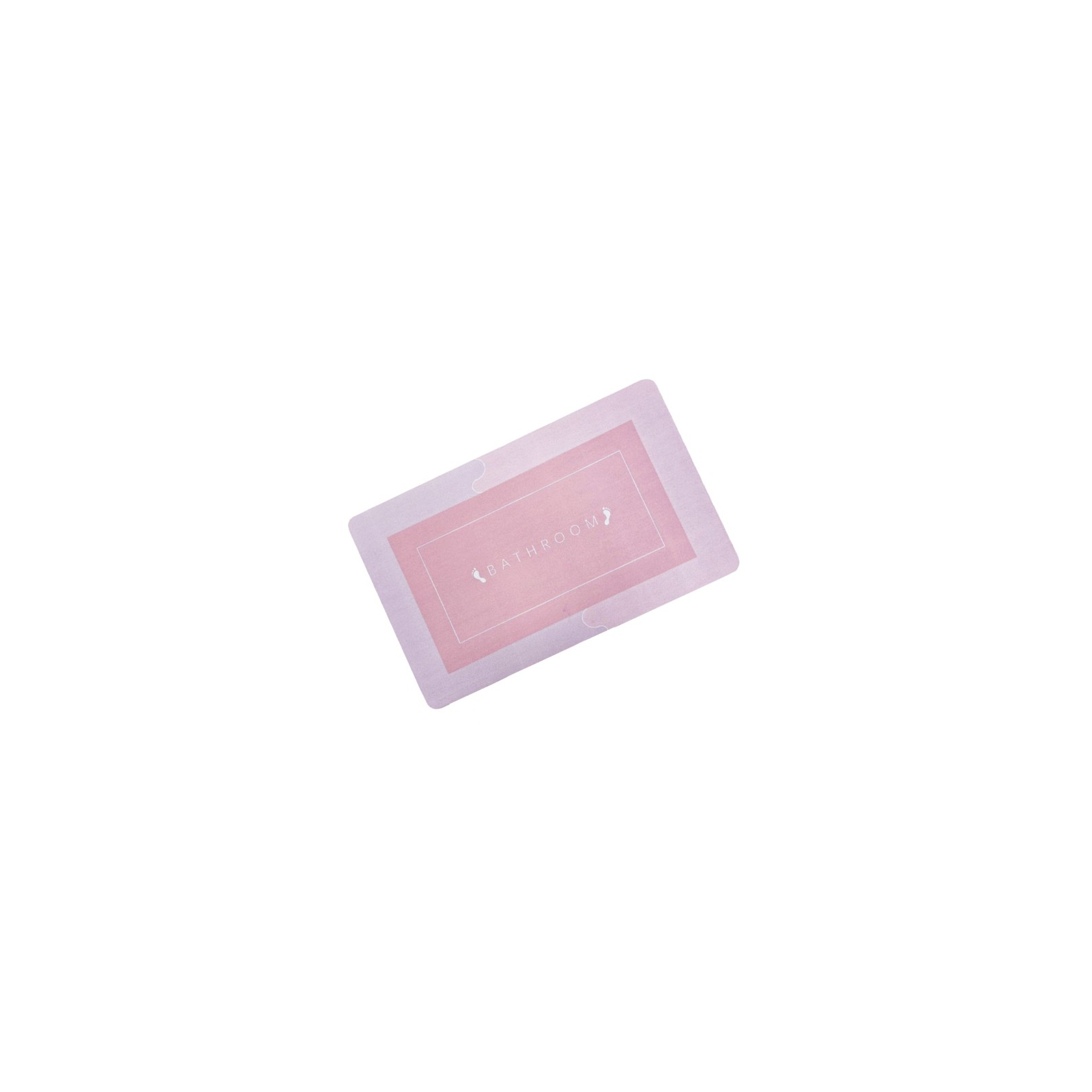 Коврик для ванной Stenson суперпоглощающий 40 х 60 см прямоугольный розовый (R30937 pink) изображение 3