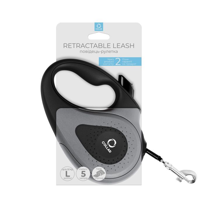 Поводок для собак Collar лента L до 50 кг 5 м голубой (81262) изображение 3