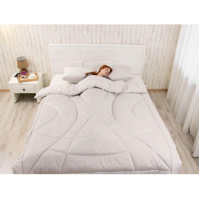 Ковдра Руно всесезона силіконова велюрова Soft Pearl 140х205 см (321.55_Soft Pearl) зображення 10