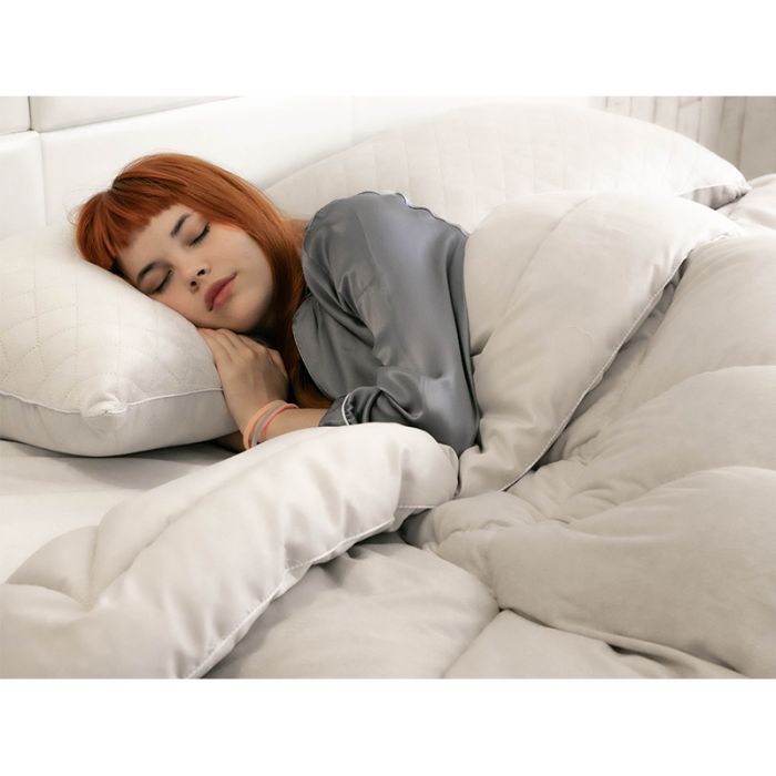 Ковдра Руно всесезона силіконова велюрова Soft Pearl 140х205 см (321.55_Soft Pearl) зображення 11