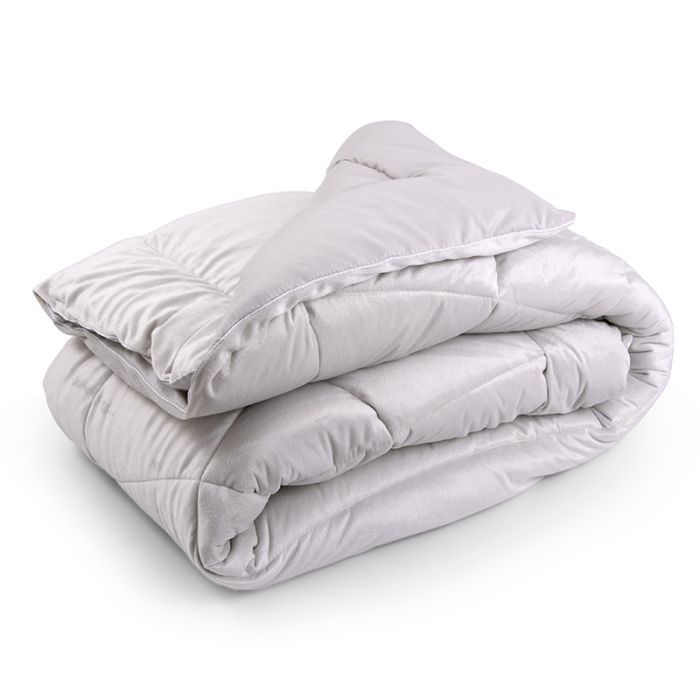 Ковдра Руно всесезона силіконова велюрова Soft Pearl 140х205 см (321.55_Soft Pearl)