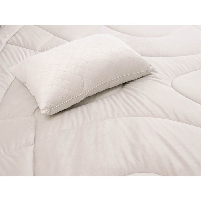 Ковдра Руно всесезона силіконова велюрова Soft Pearl 140х205 см (321.55_Soft Pearl) зображення 5