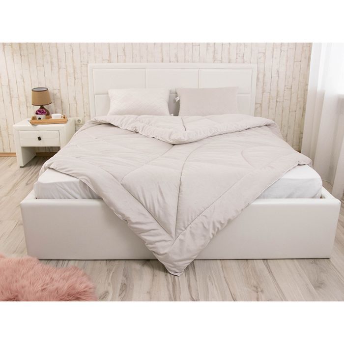 Ковдра Руно всесезона силіконова велюрова Soft Pearl 140х205 см (321.55_Soft Pearl) зображення 6