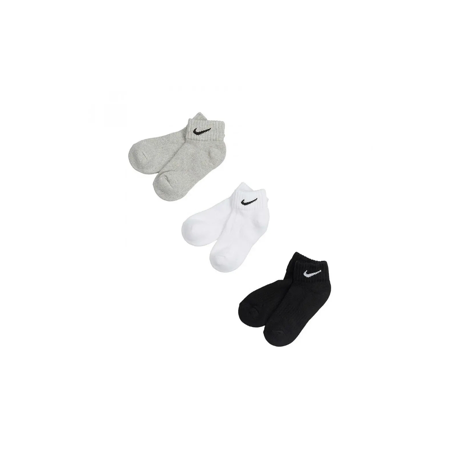 Шкарпетки Nike U NK V CUSH ANKLE-3PR VALUE SX4926-901 38-42 3 пари Чорний/Білий/Сірий (887232701130) зображення 3