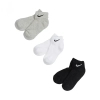 Шкарпетки Nike U NK V CUSH ANKLE-3PR VALUE SX4926-901 38-42 3 пари Чорний/Білий/Сірий (887232701130) зображення 3