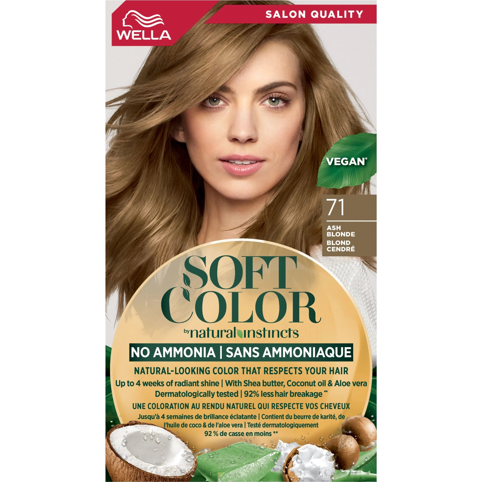 Краска для волос Wella Soft Color Безаммиачная 71 - Пепельный блонд (3614228865760) изображение 2