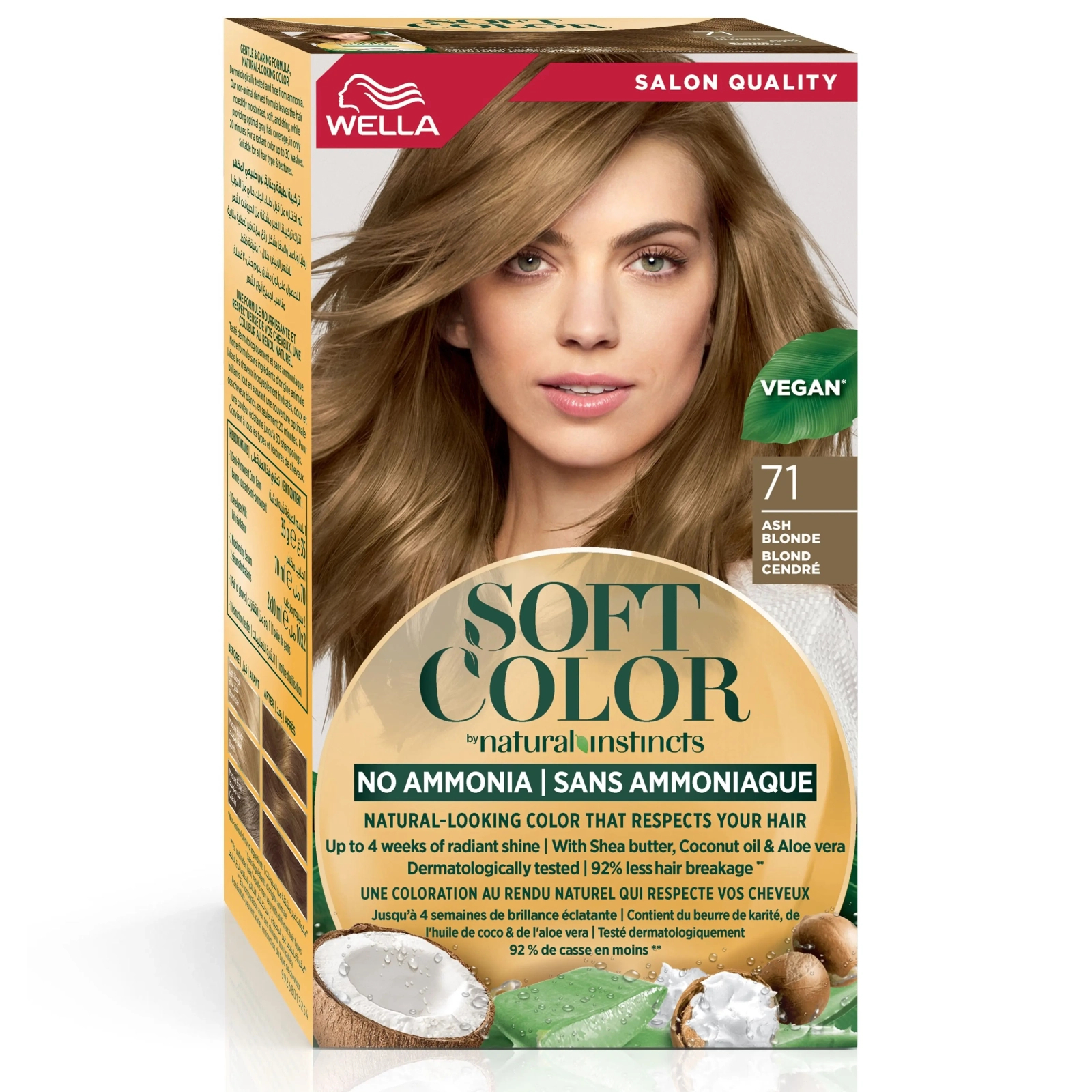 Краска для волос Wella Soft Color Безаммиачная 71 - Пепельный блонд (3614228865760)