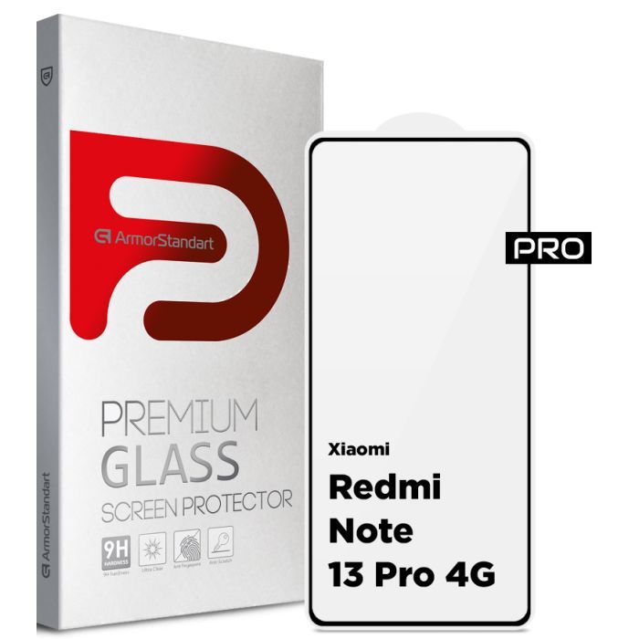 Стекло защитное Armorstandart Pro Xiaomi Redmi Note 13 Pro 4G Black (ARM73387)