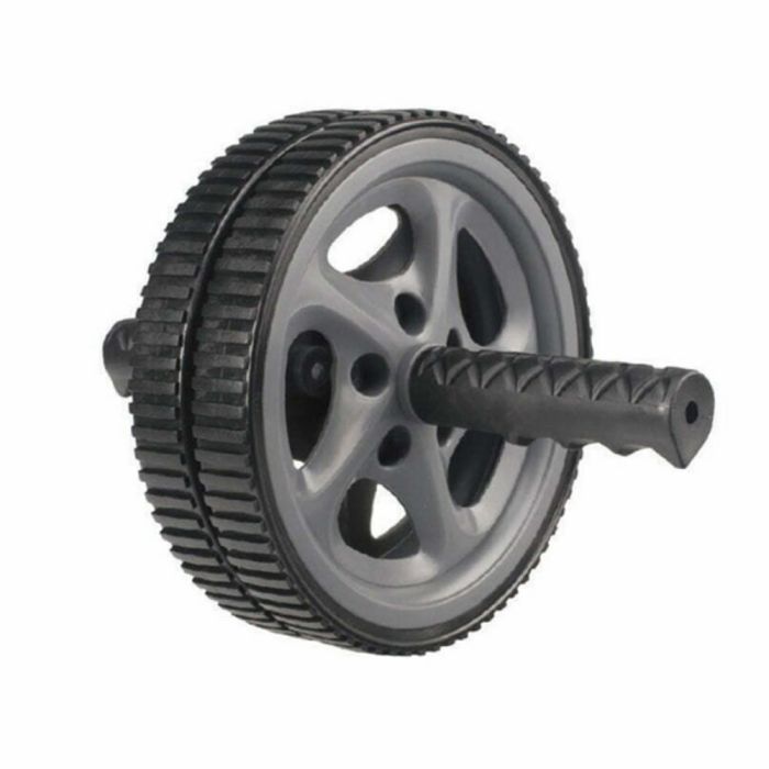Ролик для пресса LiveUp Exercise Wheel 18 см чорний, сірий LS3160B (6951376107272)
