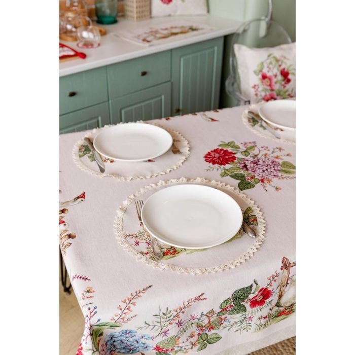 Скатертина Прованс гобеленова Гуси 135х140 см (034095) зображення 4
