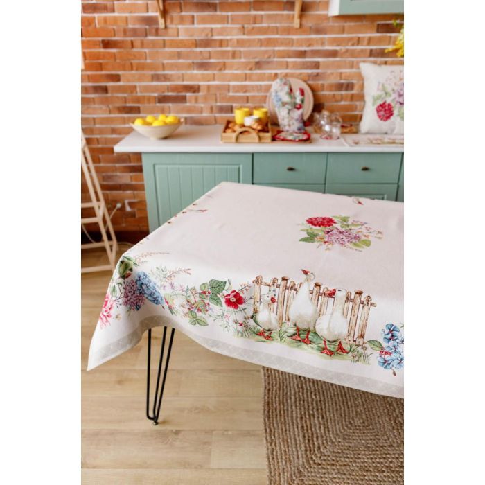 Скатертина Прованс гобеленова Гуси 135х140 см (034095) зображення 6