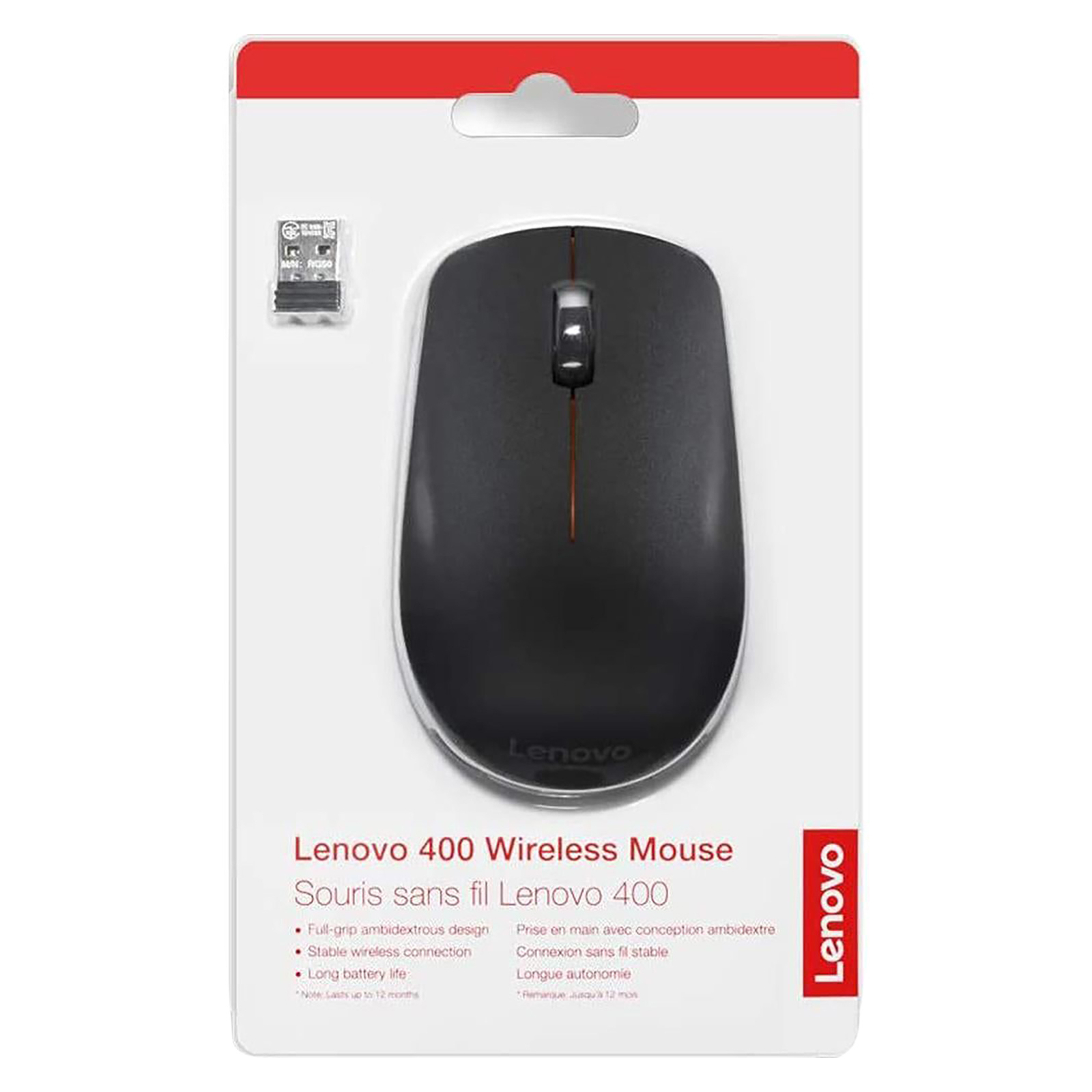 Мишка Lenovo 400 Wireless Black (GY50R91293) зображення 7