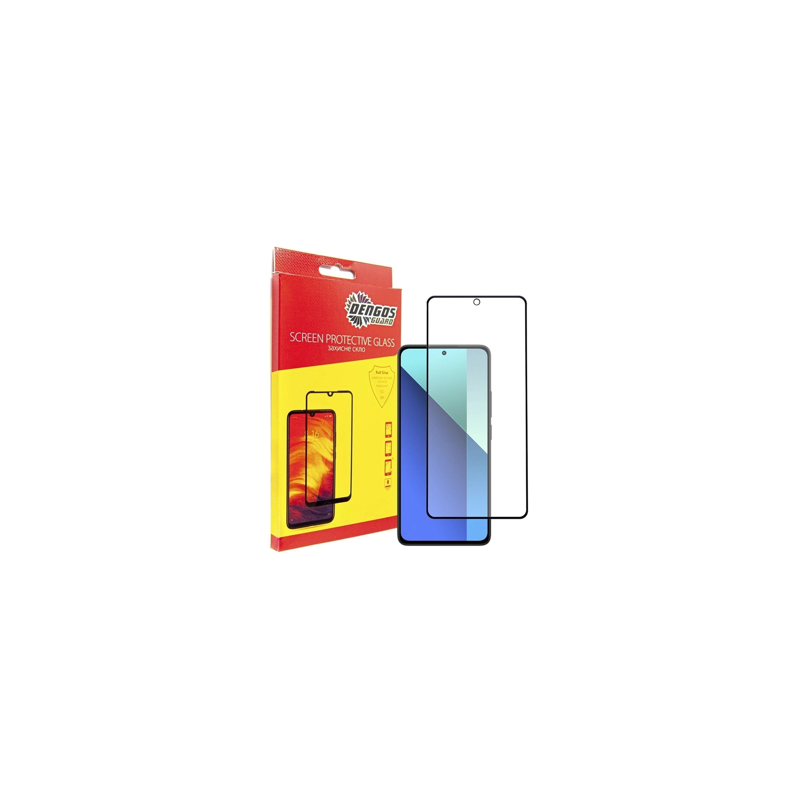 Чехол для мобильного телефона Dengos Kit for Xiaomi Redmi Note 13 4G case + glass (Mint) (DG-KM-62) изображение 4