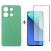 Чехол для мобильного телефона Dengos Kit for Xiaomi Redmi Note 13 4G case + glass (Mint) (DG-KM-62)
