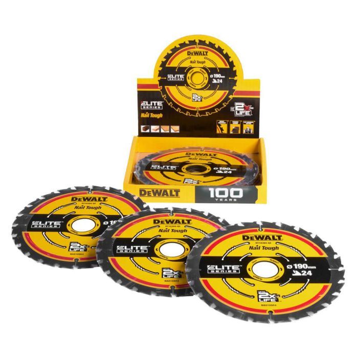 Круг отрезной DeWALT ELITE EXTREME, 190х30х24, угол заточки 18 гр., 10 шт. (DT10402_10)