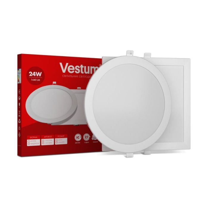 Светильник Vestum LED 24W 4000K 220V (1-VS-5107)