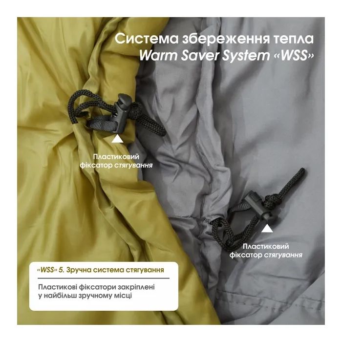 Спальний мішок Mousson RINGO R Olive (10163) зображення 8