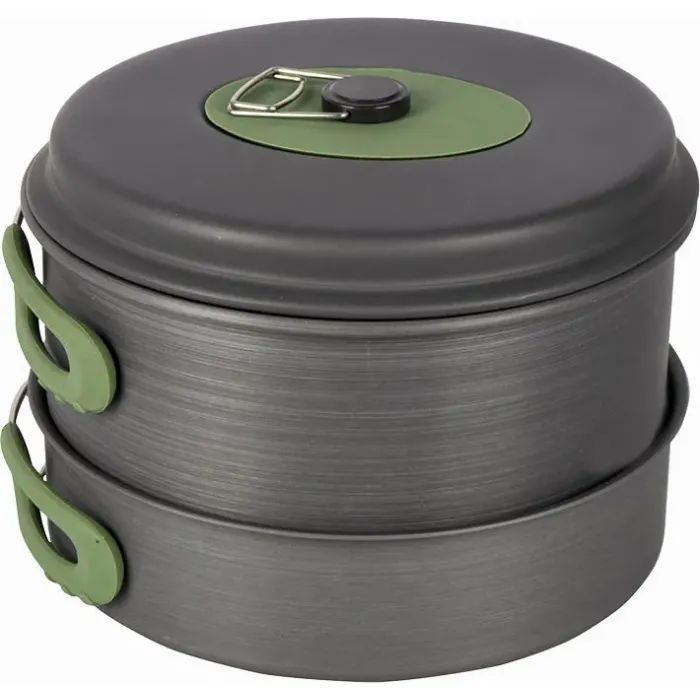 Набір туристичного посуду Bo-Camp Explorer 4 Pieces 21 Hard Anodized Grey/Green (2200241) зображення 10