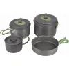 Набір туристичного посуду Bo-Camp Explorer 4 Pieces 21 Hard Anodized Grey/Green (2200241)