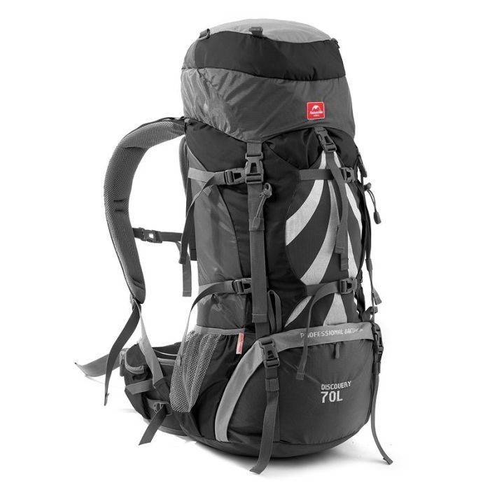 Рюкзак туристический Naturehike NH70B070-B 70 л + 5 л чорний (6975641887485)