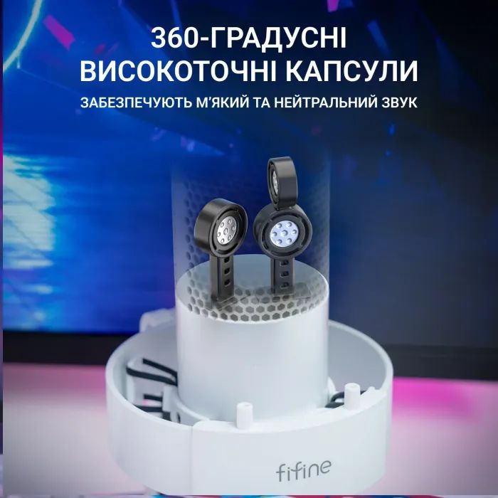 Мікрофон Fifine A9W USB White (A9W) зображення 6
