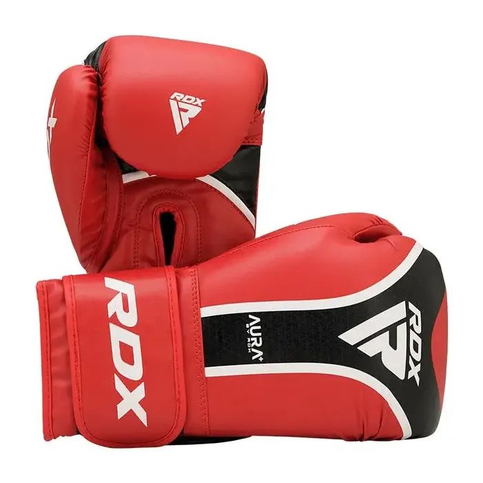 Боксерські рукавички RDX Aura Plus T-17 Red/Black 10 унцій (BGR-T17RB-10OZ+) зображення 2