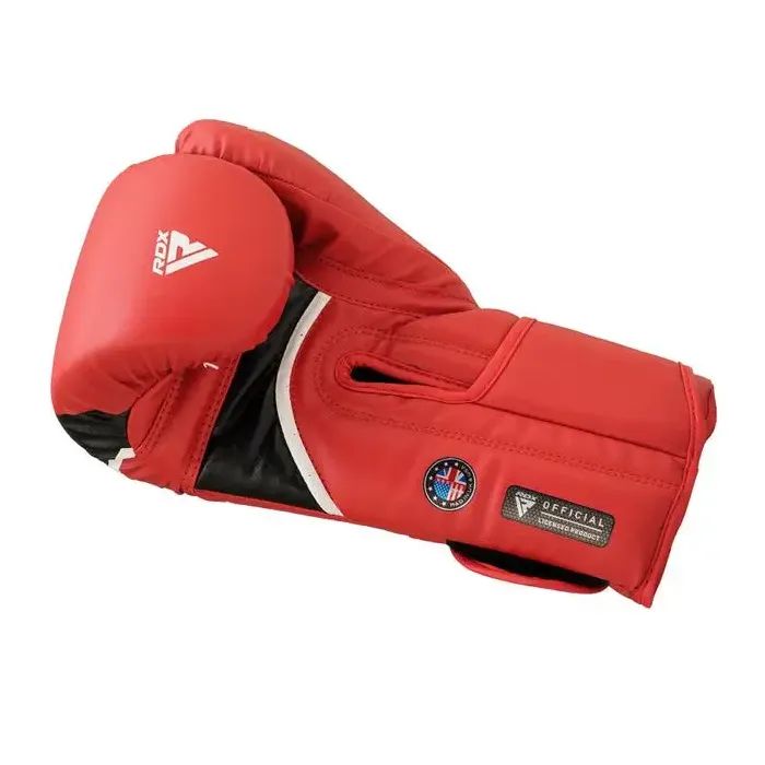 Боксерські рукавички RDX Aura Plus T-17 Red/Black 10 унцій (BGR-T17RB-10OZ+) зображення 4