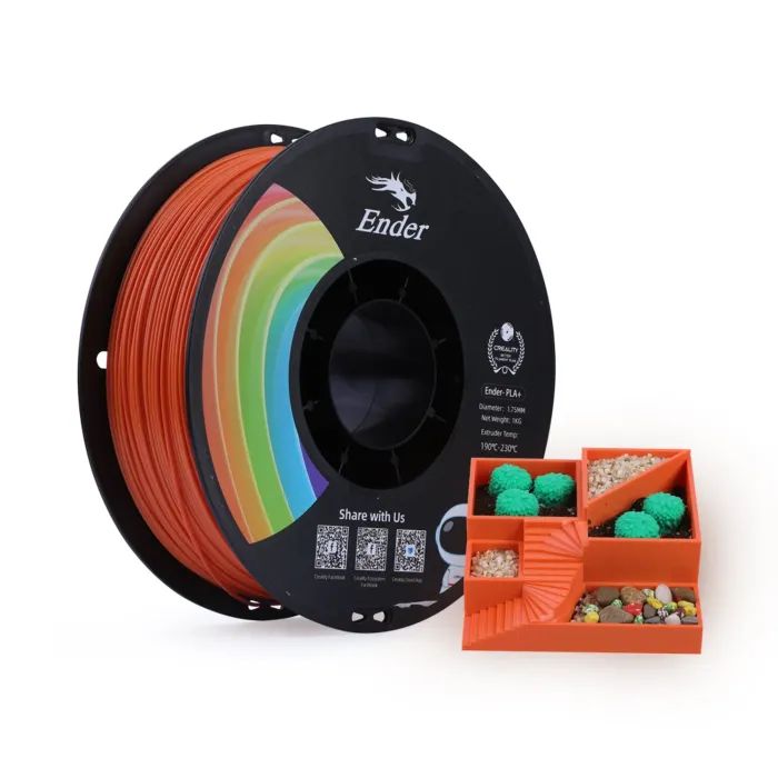 Пластик для 3D-принтера Creality PLA+ 1кг, 1.75мм, orange (3301010307) изображение 2