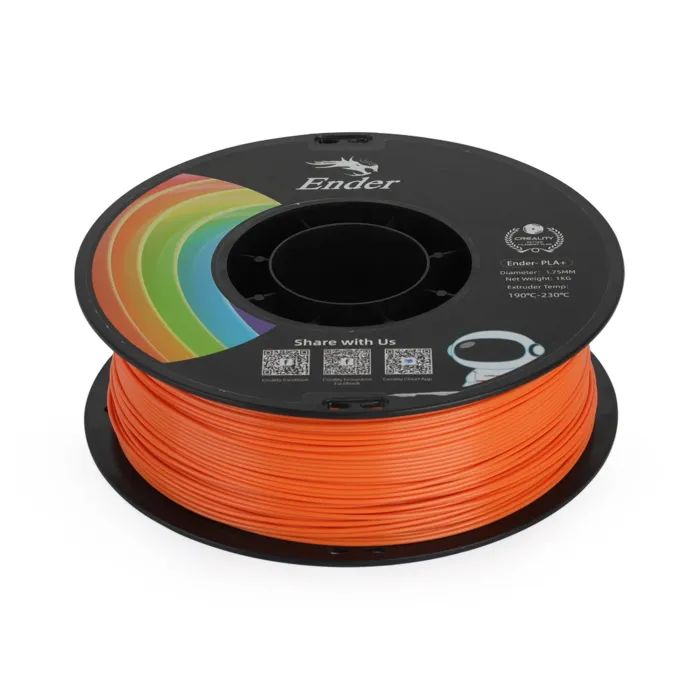 Пластик для 3D-принтера Creality PLA+ 1кг, 1.75мм, orange (3301010307) изображение 4