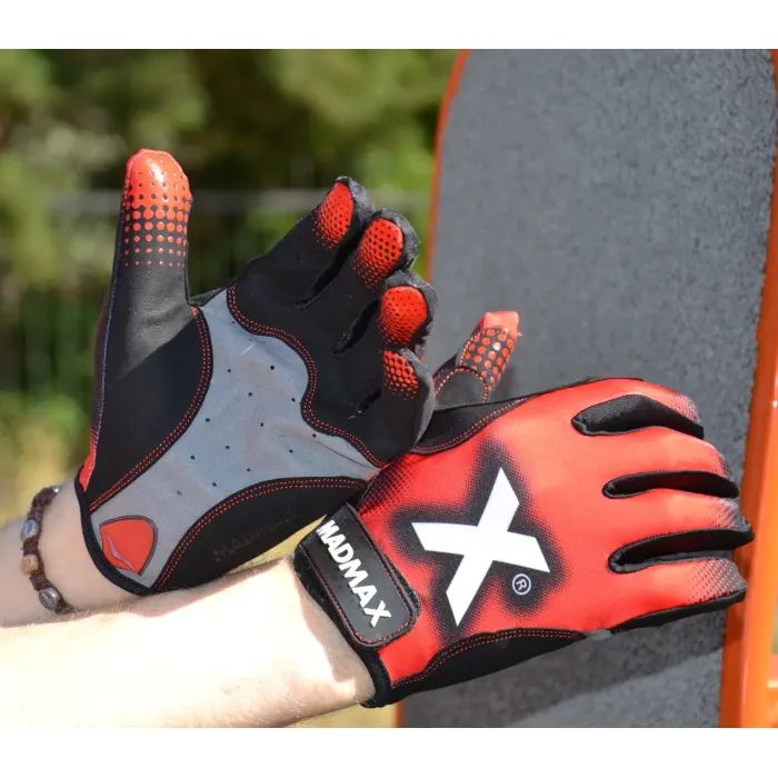 Перчатки для фитнеса MadMax MXG-101 X Gloves Black/Grey/Red XL (MXG-101-RED_XL) изображение 4