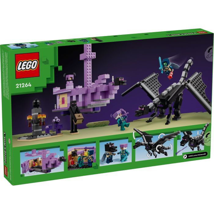 Конструктор LEGO Minecraft Дракон Енду і Корабель Краю (21264) зображення 8