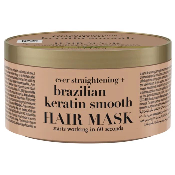 Маска для волос OGX Brazilian Keratin Smooth Разглаживающая 300 мл (3574661711003)