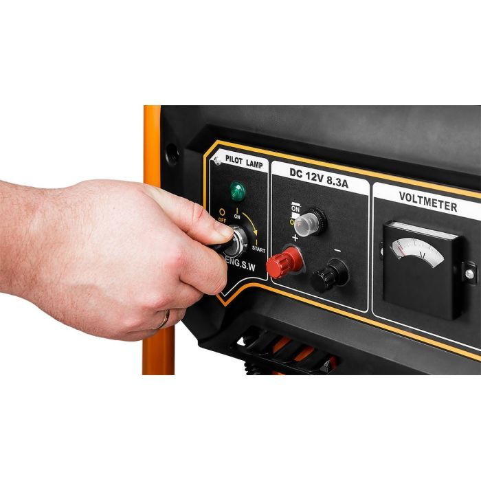 Генератор Neo Tools 230V, 1 фаза, 2.8/3kW, електростарт, AVR (04-730) зображення 10