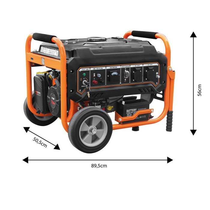 Генератор Neo Tools 230V, 1 фаза, 2.8/3kW, електростарт, AVR (04-730) зображення 8