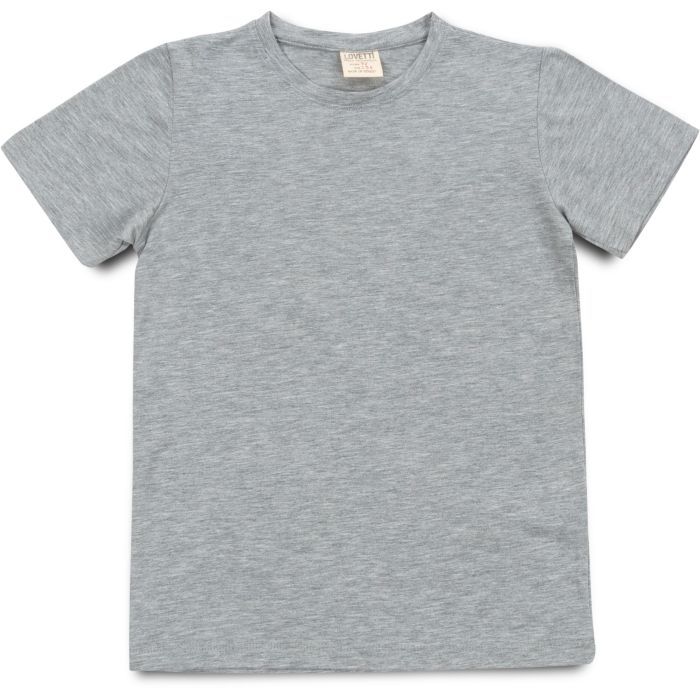 Футболка дитяча Lovetti базова (3030-134-gray)