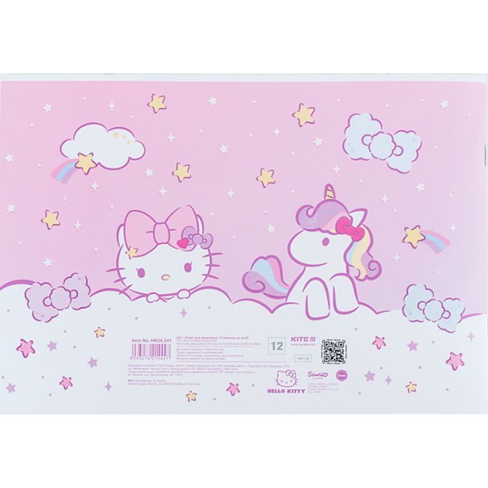 Альбом для рисования Kite Hello Kitty, 12 листов (HK24-241) изображение 4