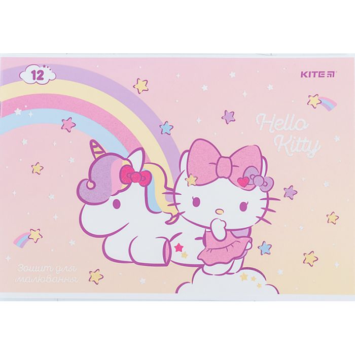 Альбом для рисования Kite Hello Kitty, 12 листов (HK24-241) изображение 7