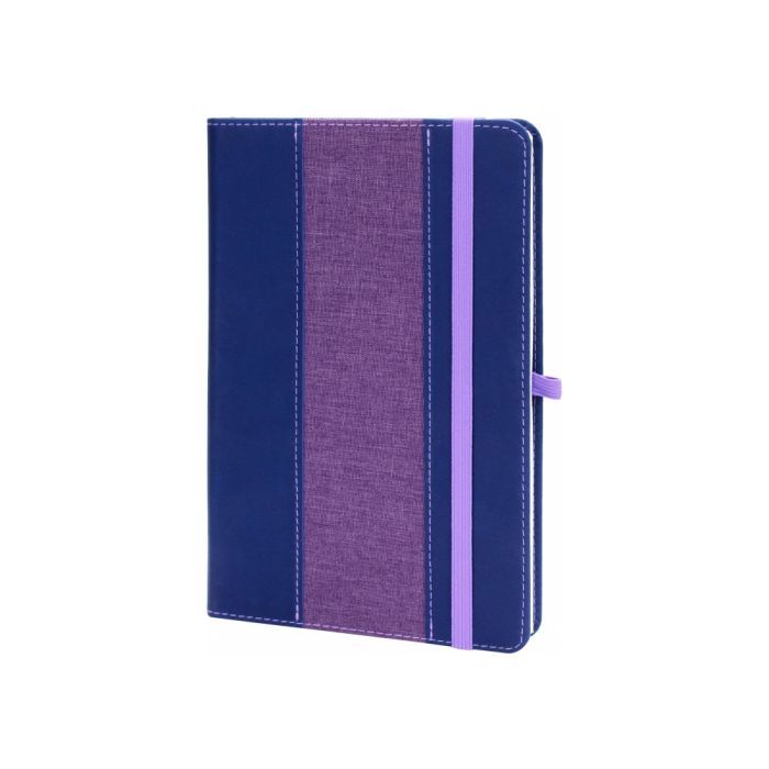 Книга записная Optima А5 COMBI-15, твердая обложка, резинка,линия (O20125-15)