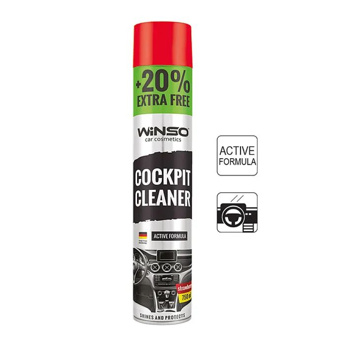 Автополіроль WINSO Cockpit Cleaner полуниця 750ml (870560)