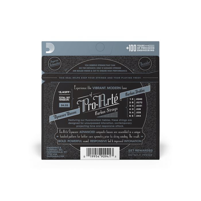 Струни для гітари D'Addario Pro-Arte Carbon Normal Tension (EJ45FF) зображення 3