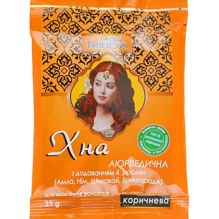 Хна Triuga Аюрведическая коричневая 35 г (4820164640111)