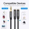 Кабель мультимедийный 3.5mm M to 2x3.5mm F Vention (BBSBY) изображение 6