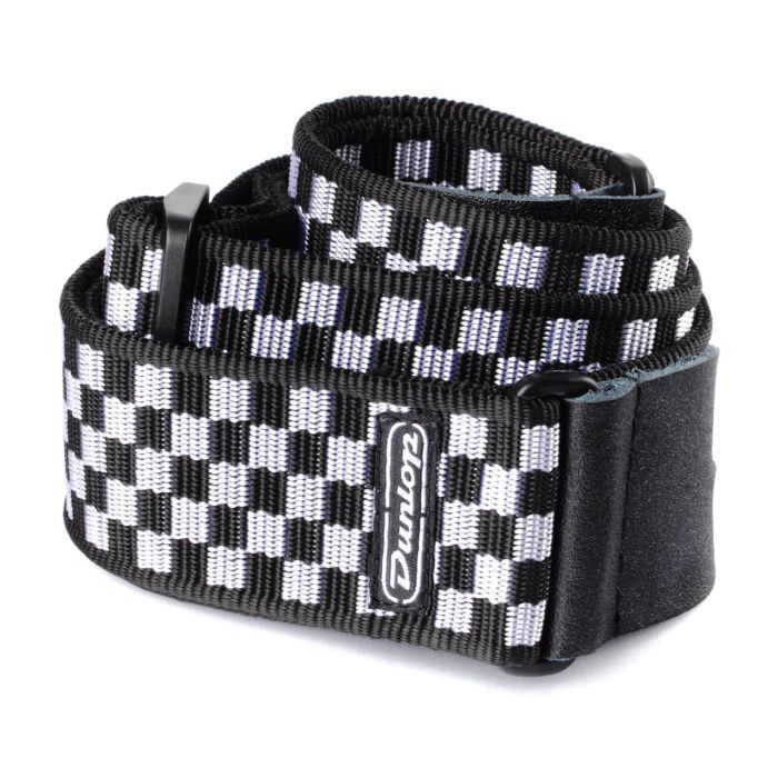 Ремень для гитары Jim Dunlop Classic Black / White Check Strap (D38-31BK)
