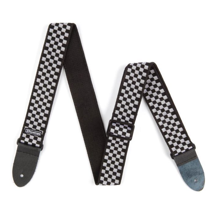 Ремень для гитары Jim Dunlop Classic Black / White Check Strap (D38-31BK) изображение 2
